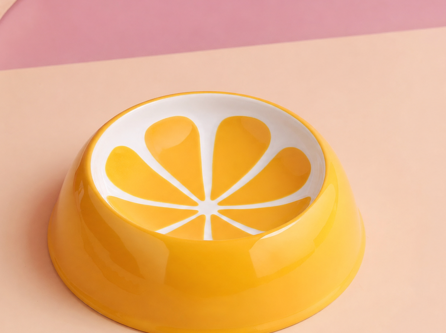 Frutta fruit-shaped pet bowls shown together